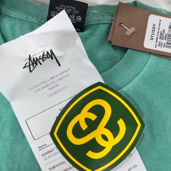 NWT Stussy x Heal the Bay Sold Out T-Shirt, Green Small - Picture 2 of 6